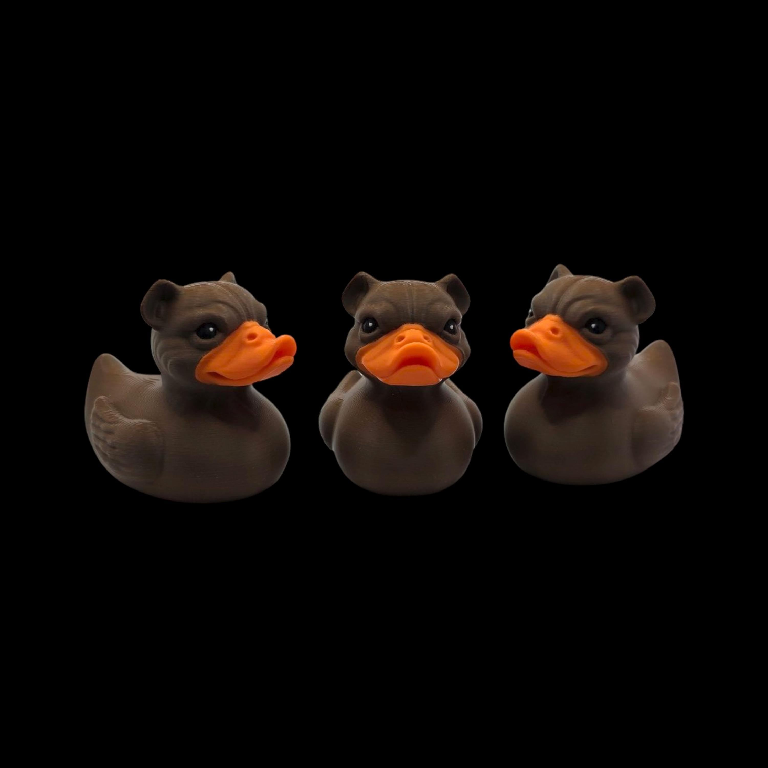 Bulldog Duck Figurine Animal Hybrid Figure Toy Desk Decoration Novelty Gift Idea Present Collector Item Office Accessory Dashboard Ornament