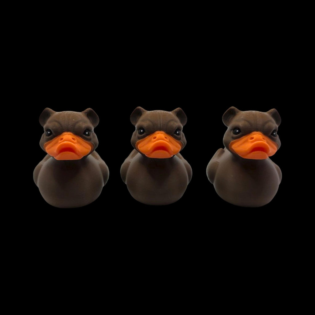 Bulldog Duck Figurine Animal Hybrid Figure Toy Desk Decoration Novelty Gift Idea Present Collector Item Office Accessory Dashboard Ornament