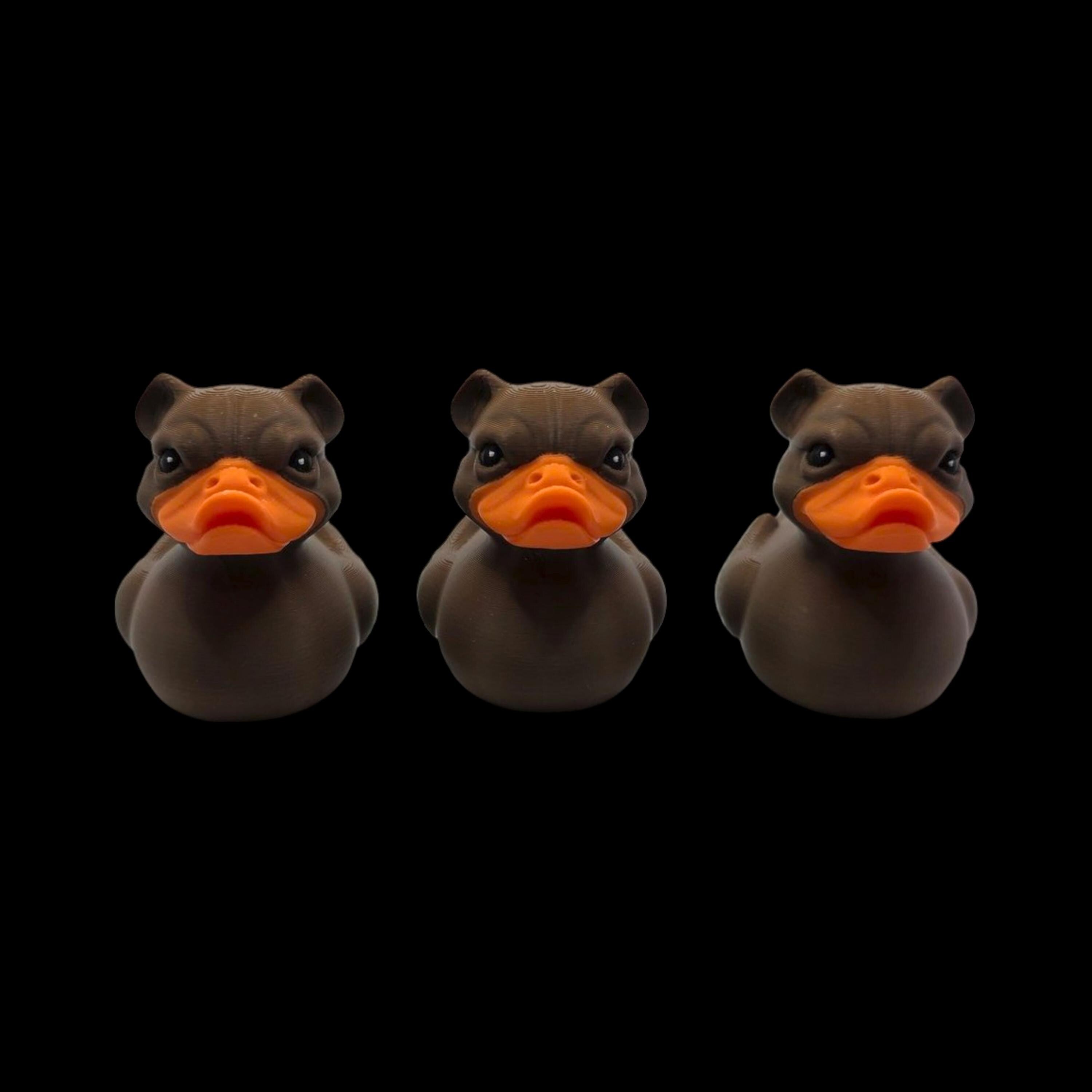 Bulldog Duck Figurine Animal Hybrid Figure Toy Desk Decoration Novelty Gift Idea Present Collector Item Office Accessory Dashboard Ornament