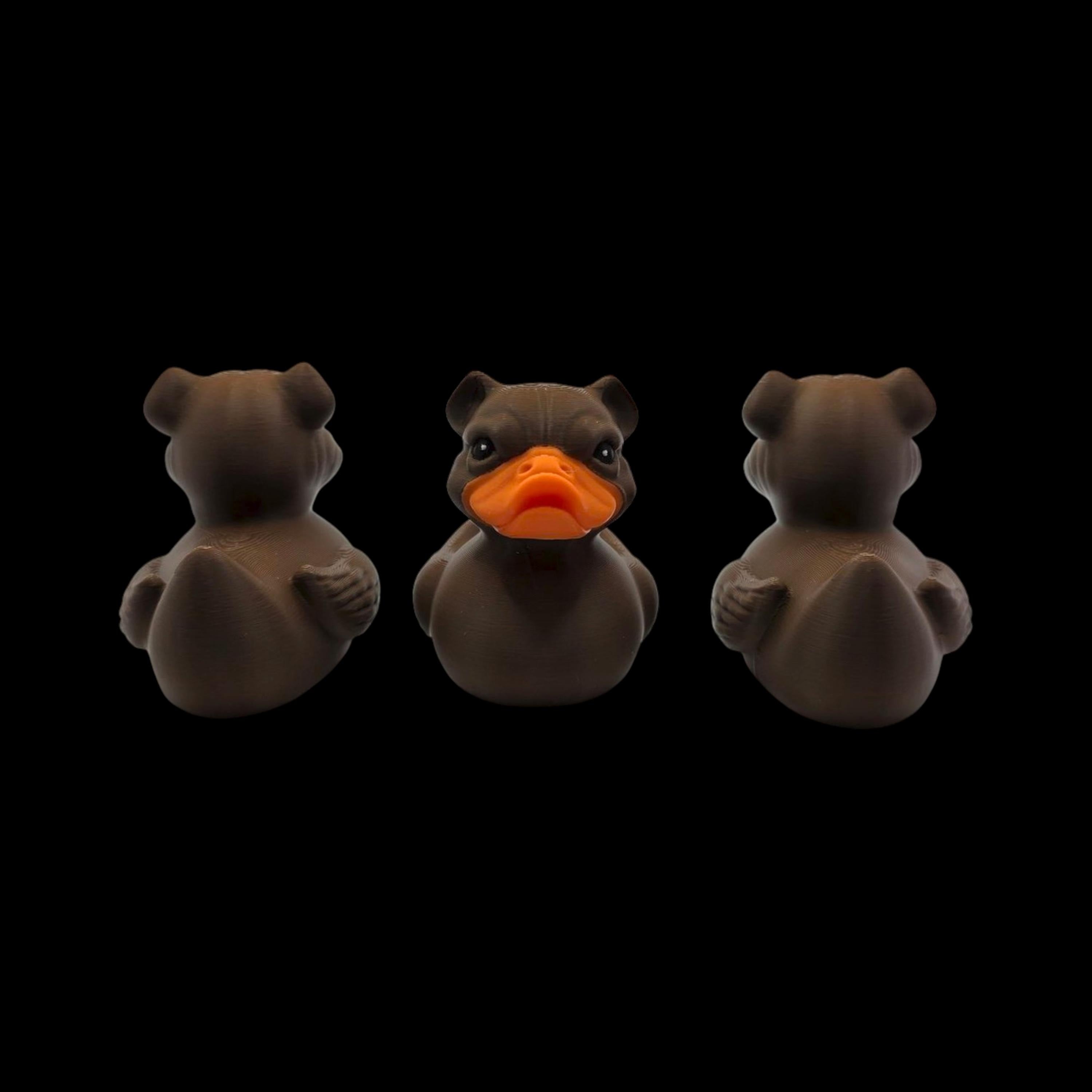 Bulldog Duck Figurine Animal Hybrid Figure Toy Desk Decoration Novelty Gift Idea Present Collector Item Office Accessory Dashboard Ornament