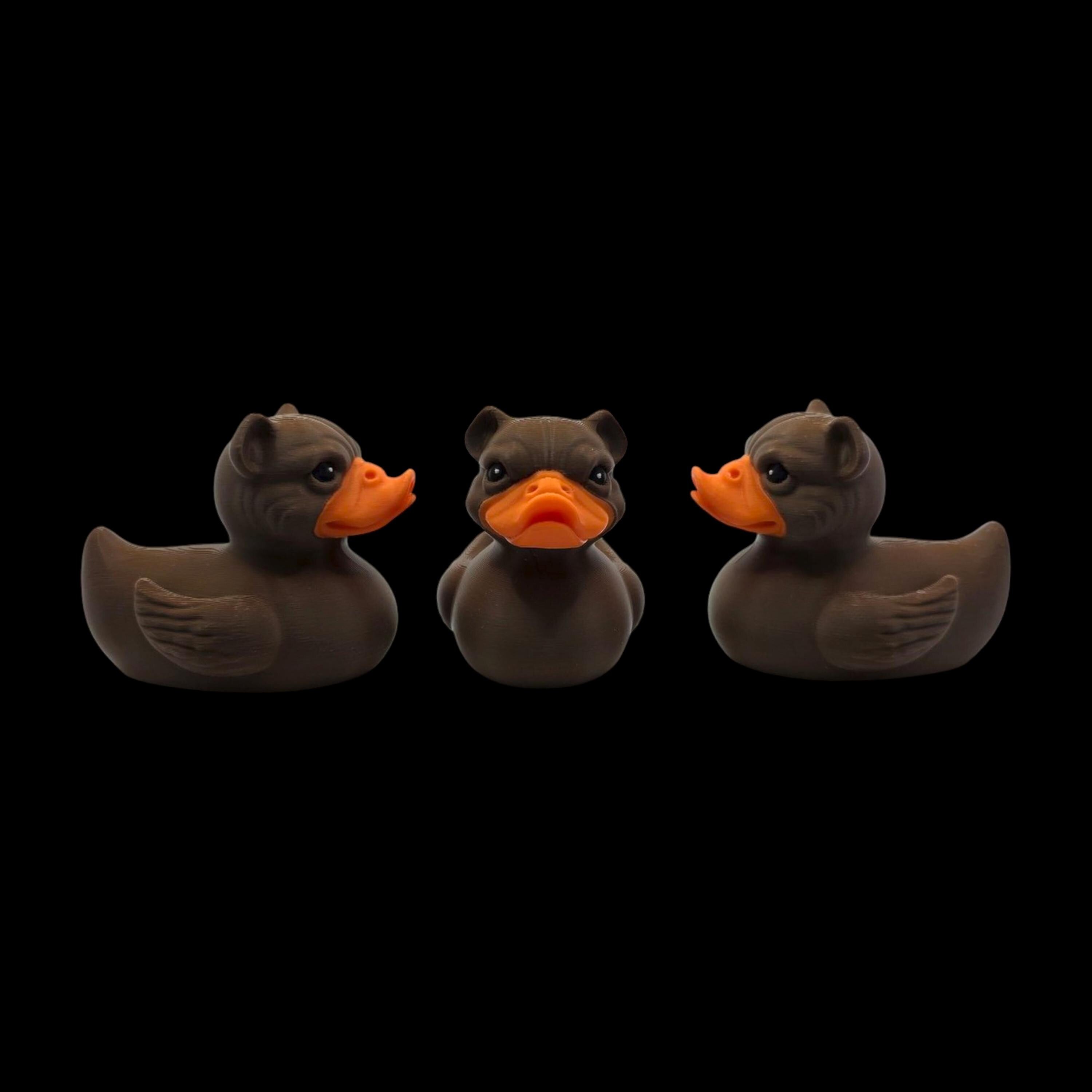 Bulldog Duck Figurine Animal Hybrid Figure Toy Desk Decoration Novelty Gift Idea Present Collector Item Office Accessory Dashboard Ornament