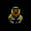 Desk Accessory Karate Duck Figurine Martial Art Decoration Office Display Cute Fighter Figure Black Belt Combat Collectible Item Small Size Perfect Desktop Placement Conversation Starter Unique Gift Idea Premium Quality Construction