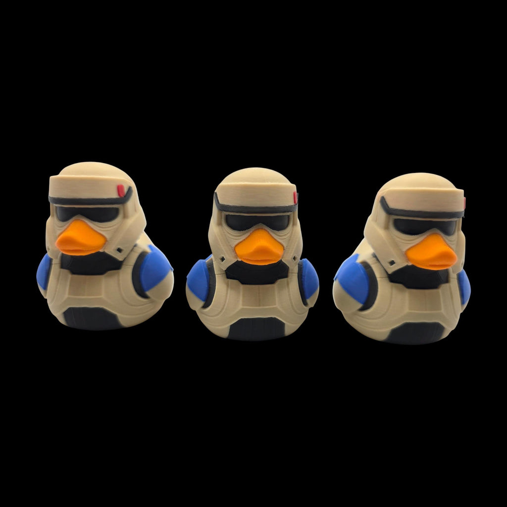ShoreTrooper Inspired Duck  Star Wars Duck  Collectible Desk Decoration Display Item Handmade Figure  Bathroom Decor