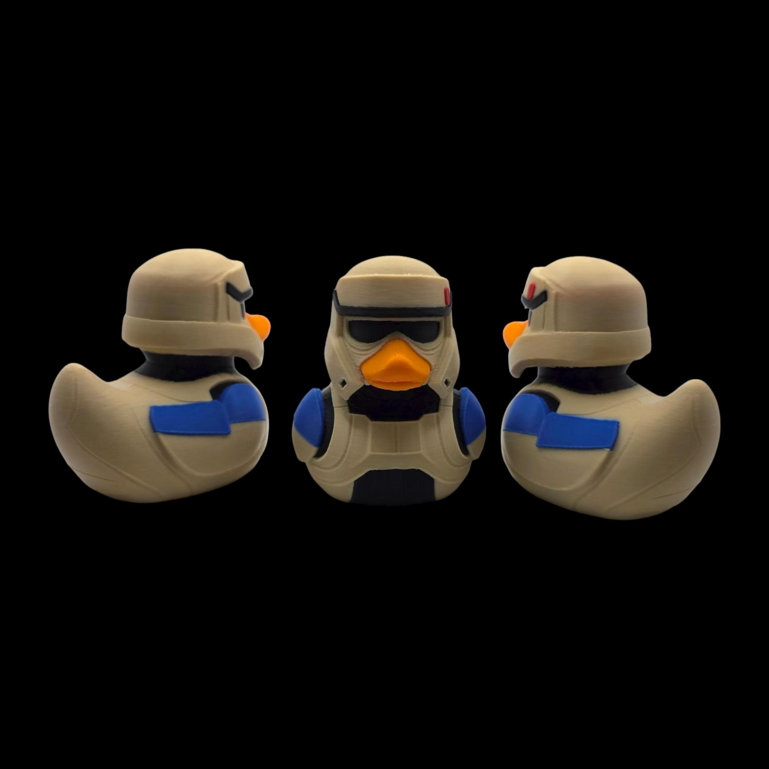 ShoreTrooper Inspired Duck  Star Wars Duck  Collectible Desk Decoration Display Item Handmade Figure  Bathroom Decor