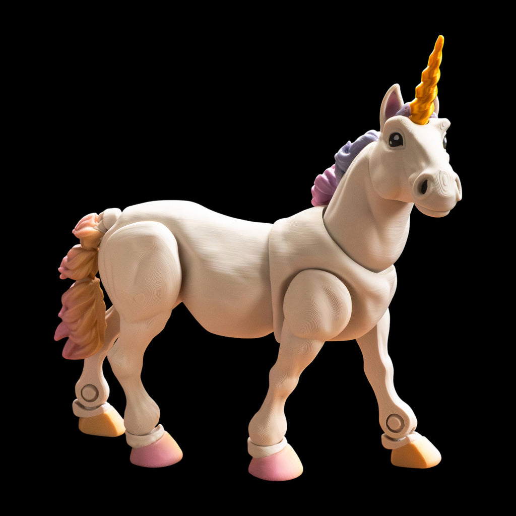 Articulated Horse Figure Desk Decoration Fantasy Creature Display Piece Birthday Gift Child Toy Movable Unicorn Miniature Collectible