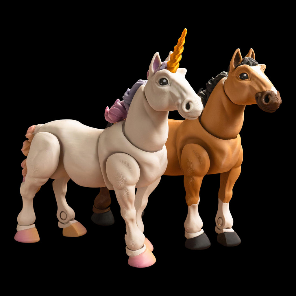 Articulated Horse Figure Desk Decoration Fantasy Creature Display Piece Birthday Gift Child Toy Movable Unicorn Miniature Collectible