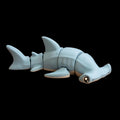 Premium PLA Construction Articulated Hammerhead Shark Figure Movable Joint Design Multiple Size Options Available Color Variations Offered Realistic Ocean Animal Representation Desk Decoration Display Educational Toy Model Collector Series