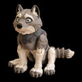 Desktop Wolf Decoration Articulated Figure Office Accessory Display Piece Collectible Model Posable Animal Design Movable Joints Multiple Positions Flexible Parts Fidget Toy Stress Relief 3D Printed Creation PLA Plus Material Durable
