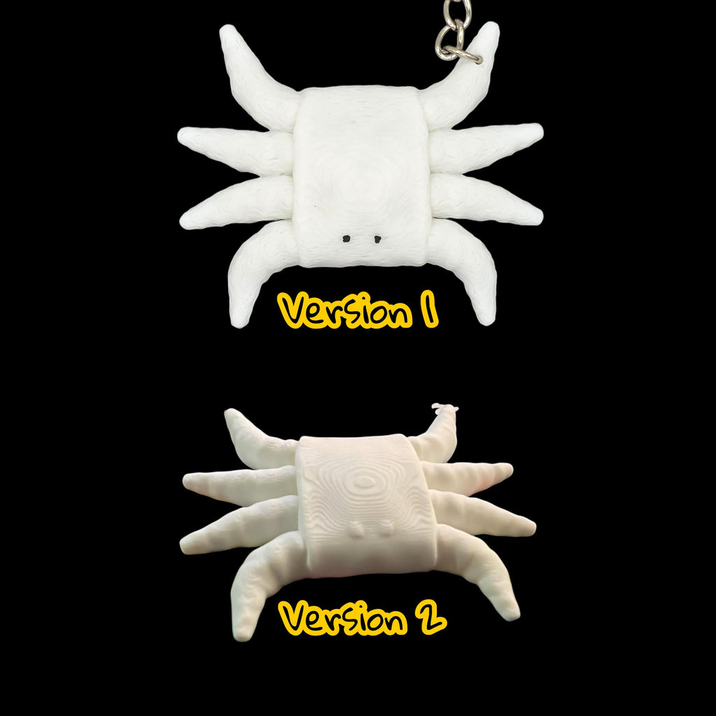 White Crab Towel Anima Keychain Accessory Beach Theme Nautical Bag Charm Cruise Line Souvenir