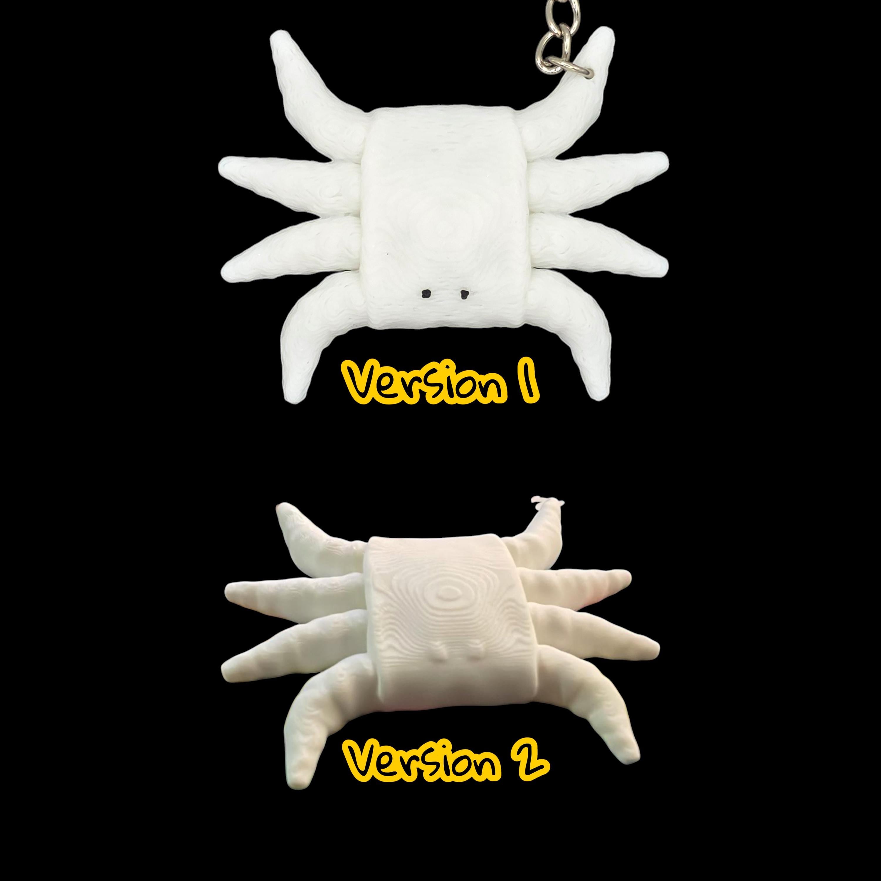 White Crab Towel Anima Keychain Accessory Beach Theme Nautical Bag Charm Cruise Line Souvenir