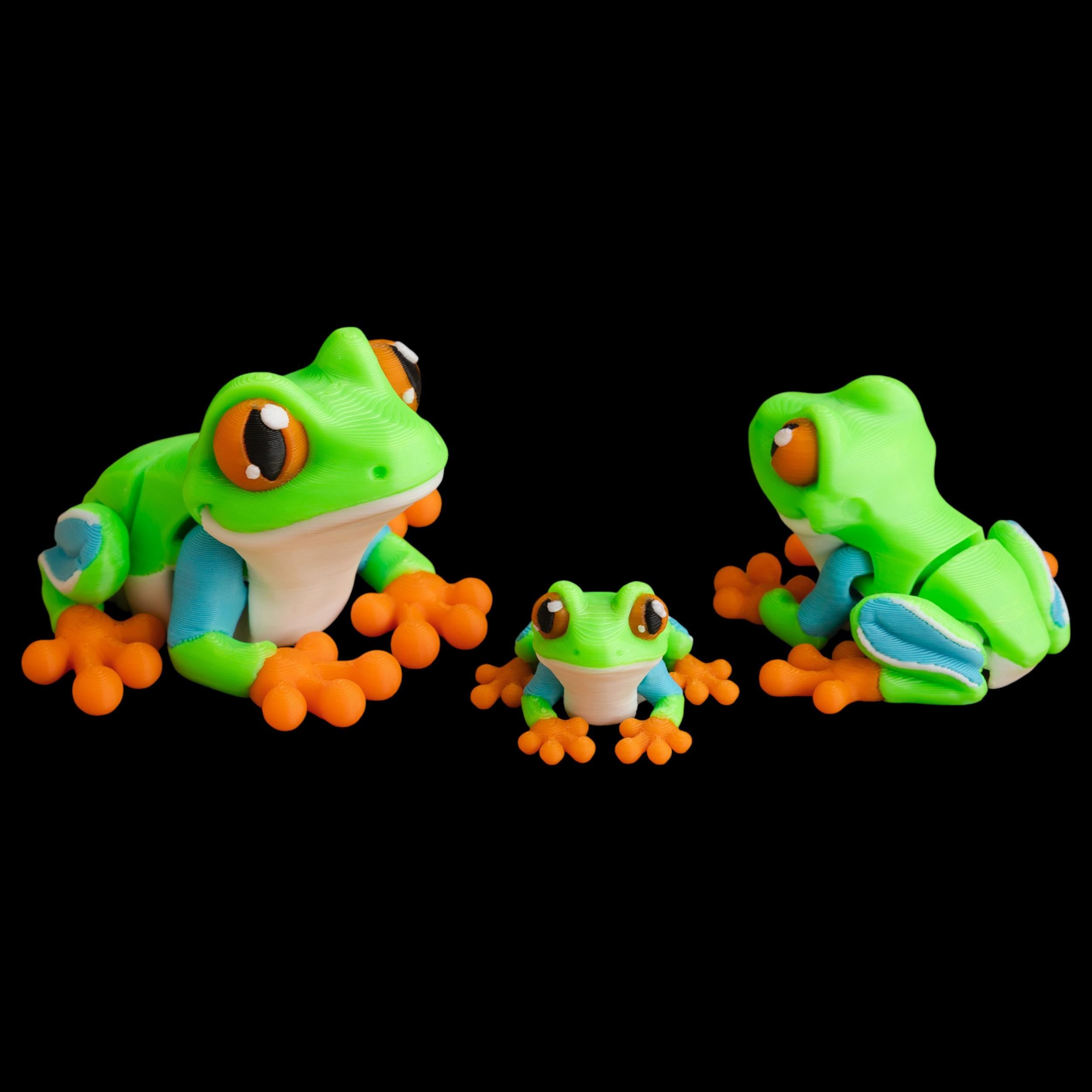 Articulated Frog Toy Desk Accessory Display Item Collector Gift  Decoration Office Decor Posable Figure Fidget Figurine Movable Animal Mini