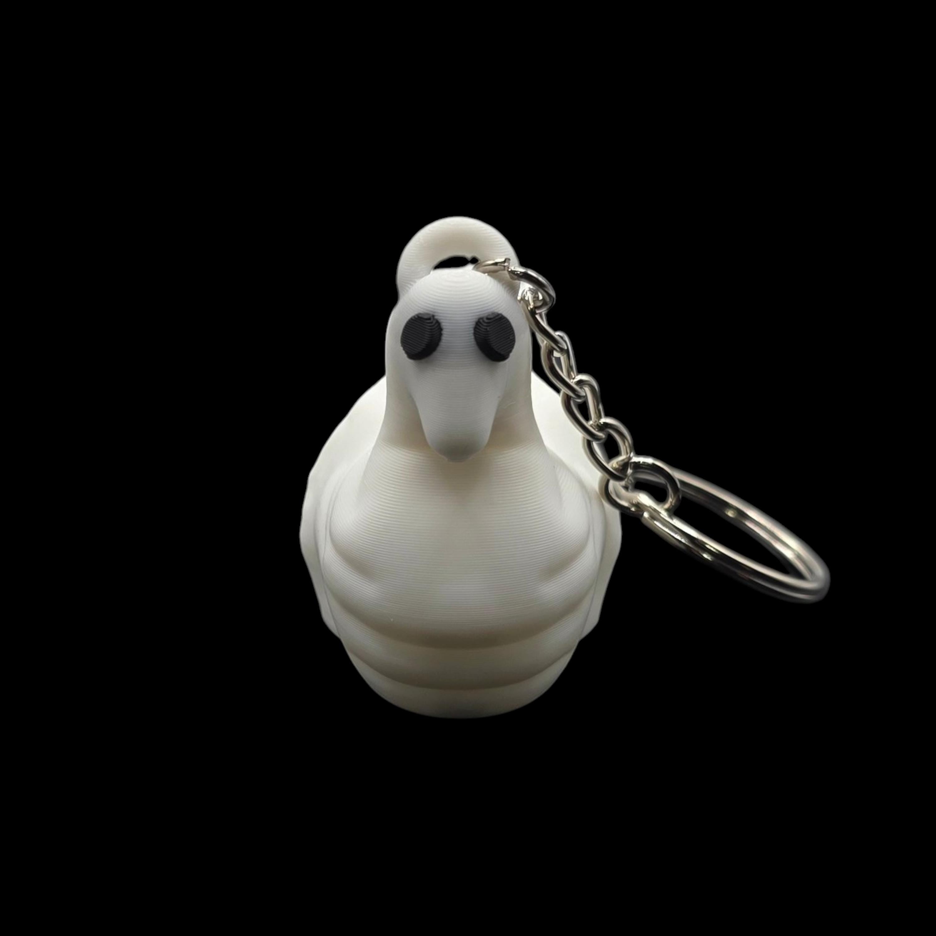 White Duck Towel Animal Keychain Cruise Souvenir Charm Collectible Travel Accessory Bag Decoration