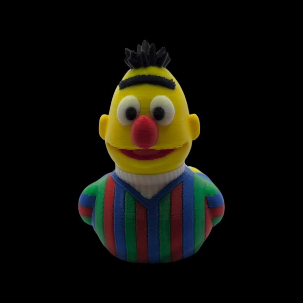 Sesame Street Bert Inspired  Duck Figure Collectible Character Toy Display Decoration Shelf Ornament Desk Accessory Television Bert Cartoon