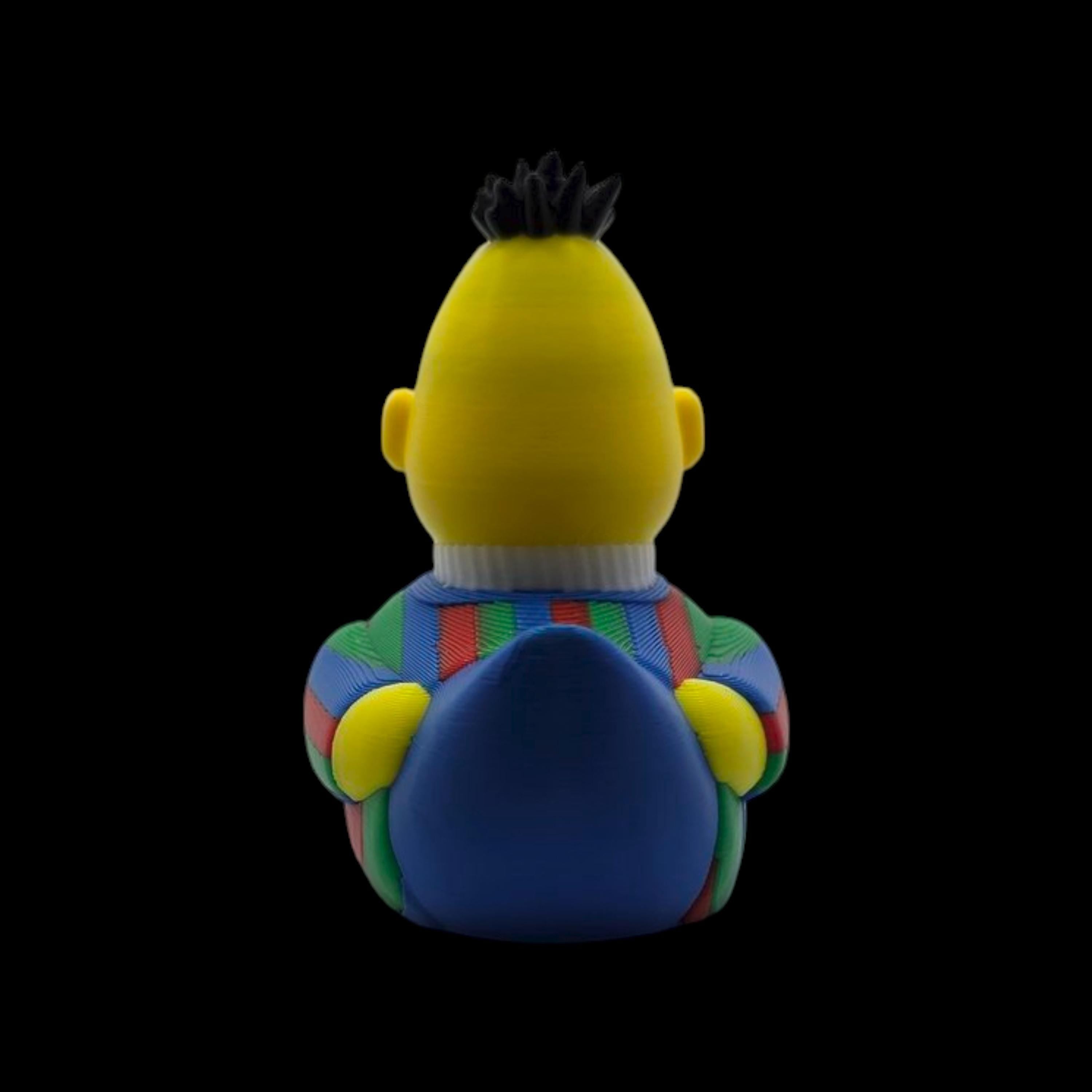 Sesame Street Bert Inspired  Duck Figure Collectible Character Toy Display Decoration Shelf Ornament Desk Accessory Television Bert Cartoon