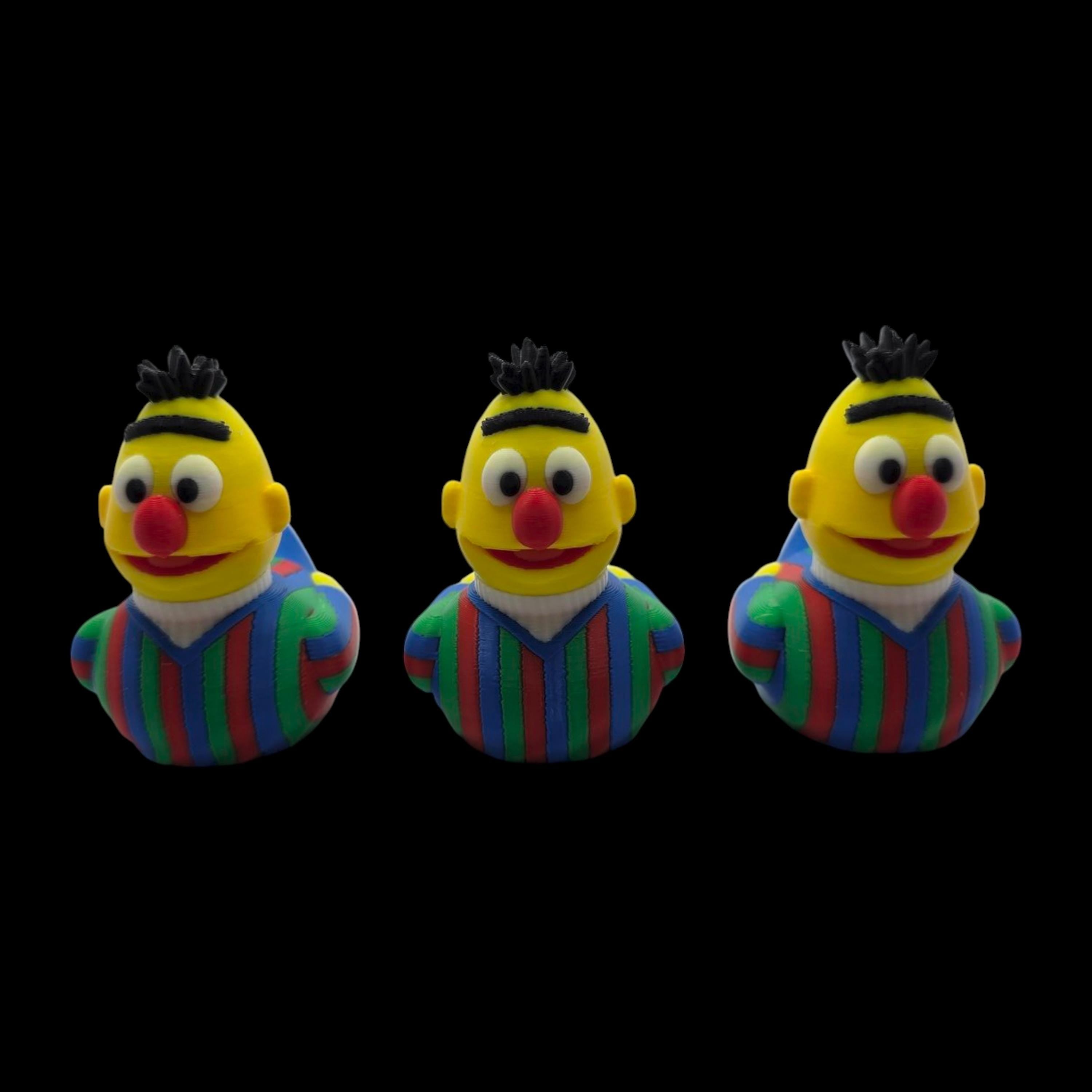 Sesame Street Bert Inspired  Duck Figure Collectible Character Toy Display Decoration Shelf Ornament Desk Accessory Television Bert Cartoon