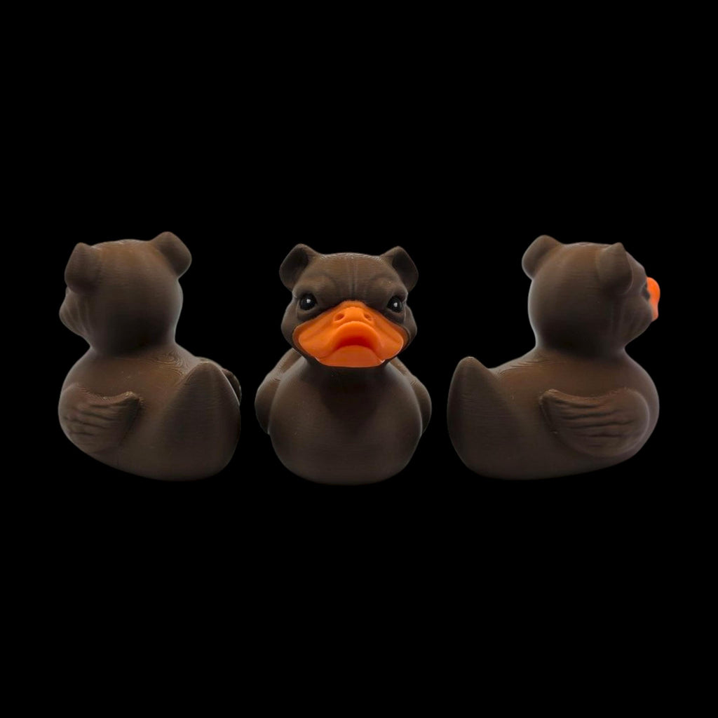 Bulldog Duck Figurine Animal Hybrid Figure Toy Desk Decoration Novelty Gift Idea Present Collector Item Office Accessory Dashboard Ornament
