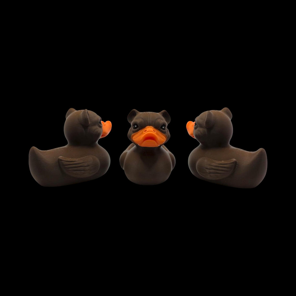 Bulldog Duck Figurine Animal Hybrid Figure Toy Desk Decoration Novelty Gift Idea Present Collector Item Office Accessory Dashboard Ornament