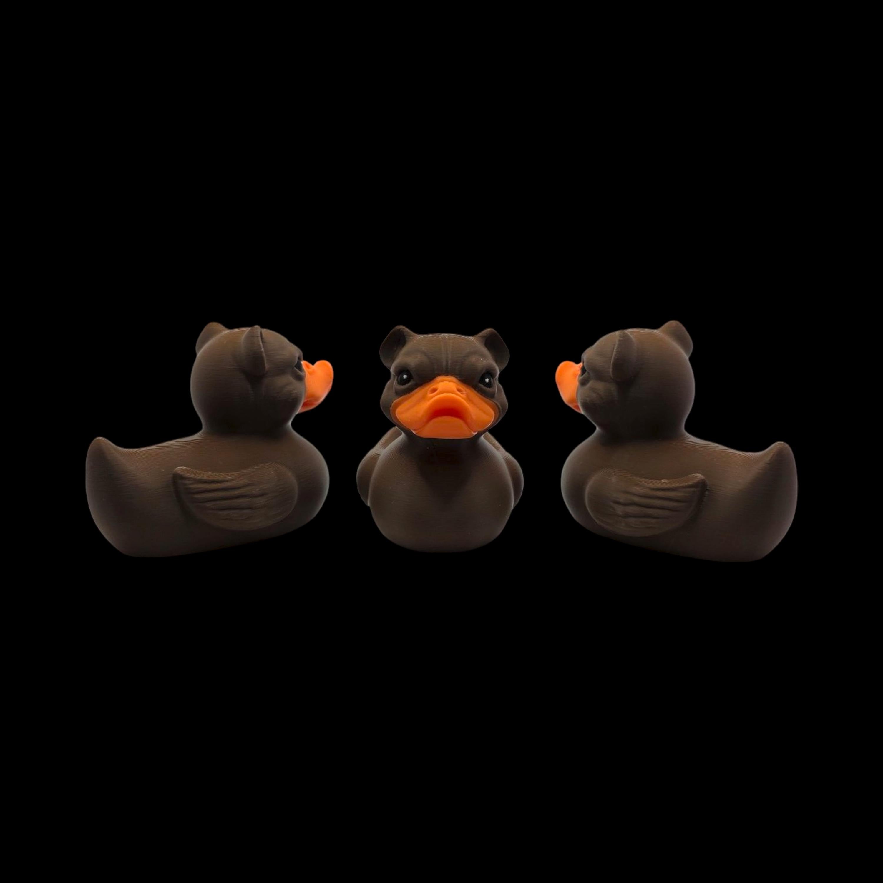 Bulldog Duck Figurine Animal Hybrid Figure Toy Desk Decoration Novelty Gift Idea Present Collector Item Office Accessory Dashboard Ornament