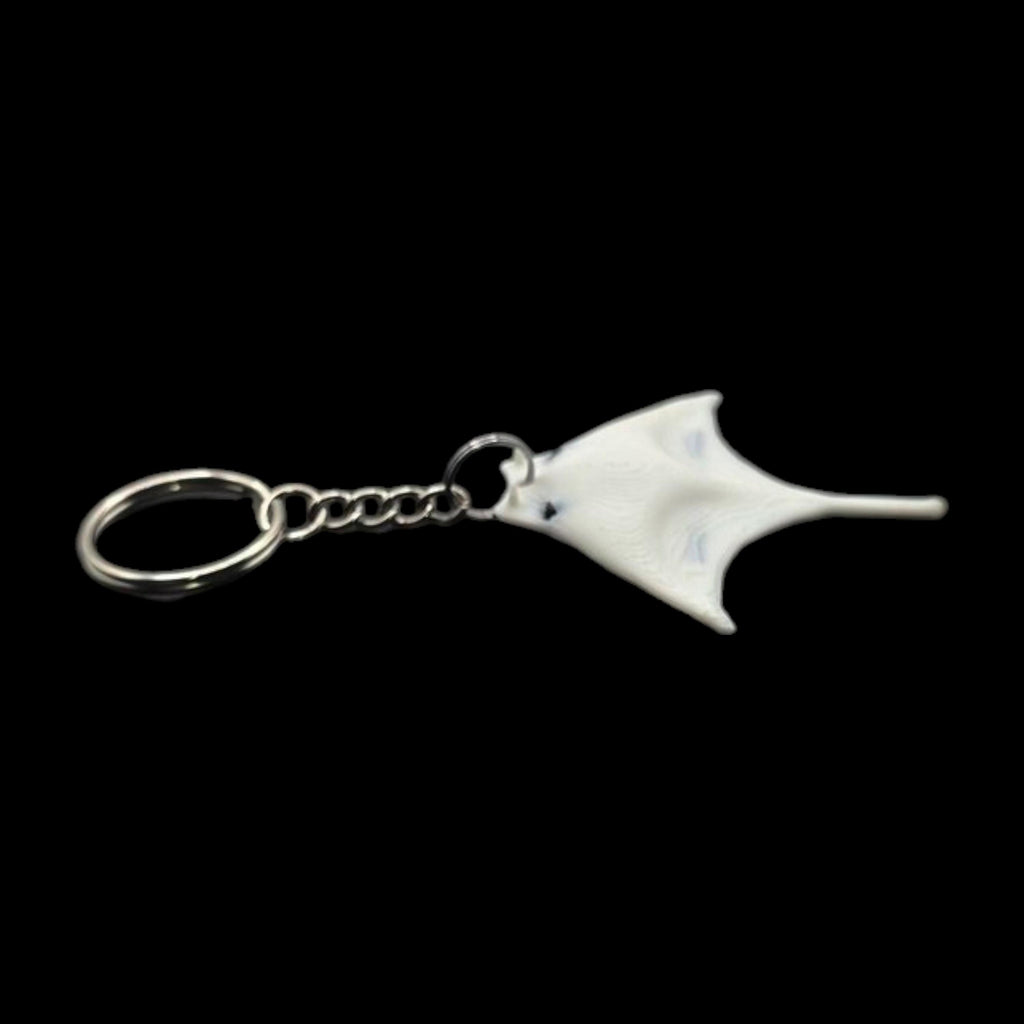 White Manta Ray Towel Animal Keychain Cruise Souvenir Ocean Theme Beach Accessory Sea Decoration