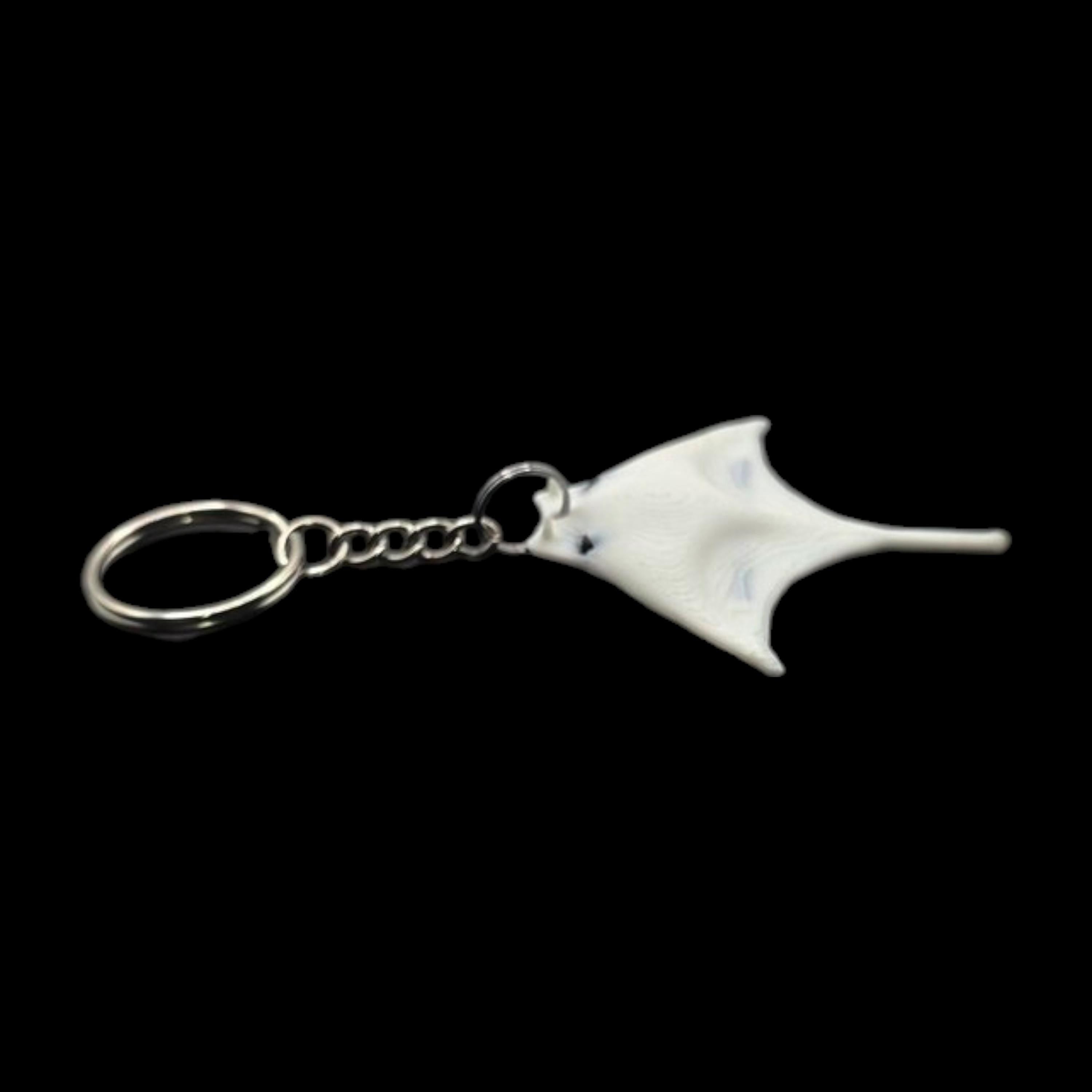 Manta Ray White Towel Animal Keychain Cruise Souvenir Ocean Theme Beach Accessory  Sea Decoration