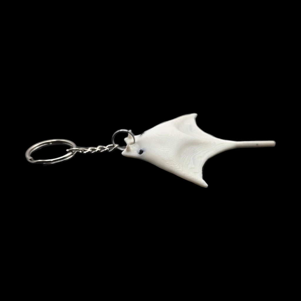 White Manta Ray Towel Animal Keychain Cruise Souvenir Ocean Theme Beach Accessory Sea Decoration