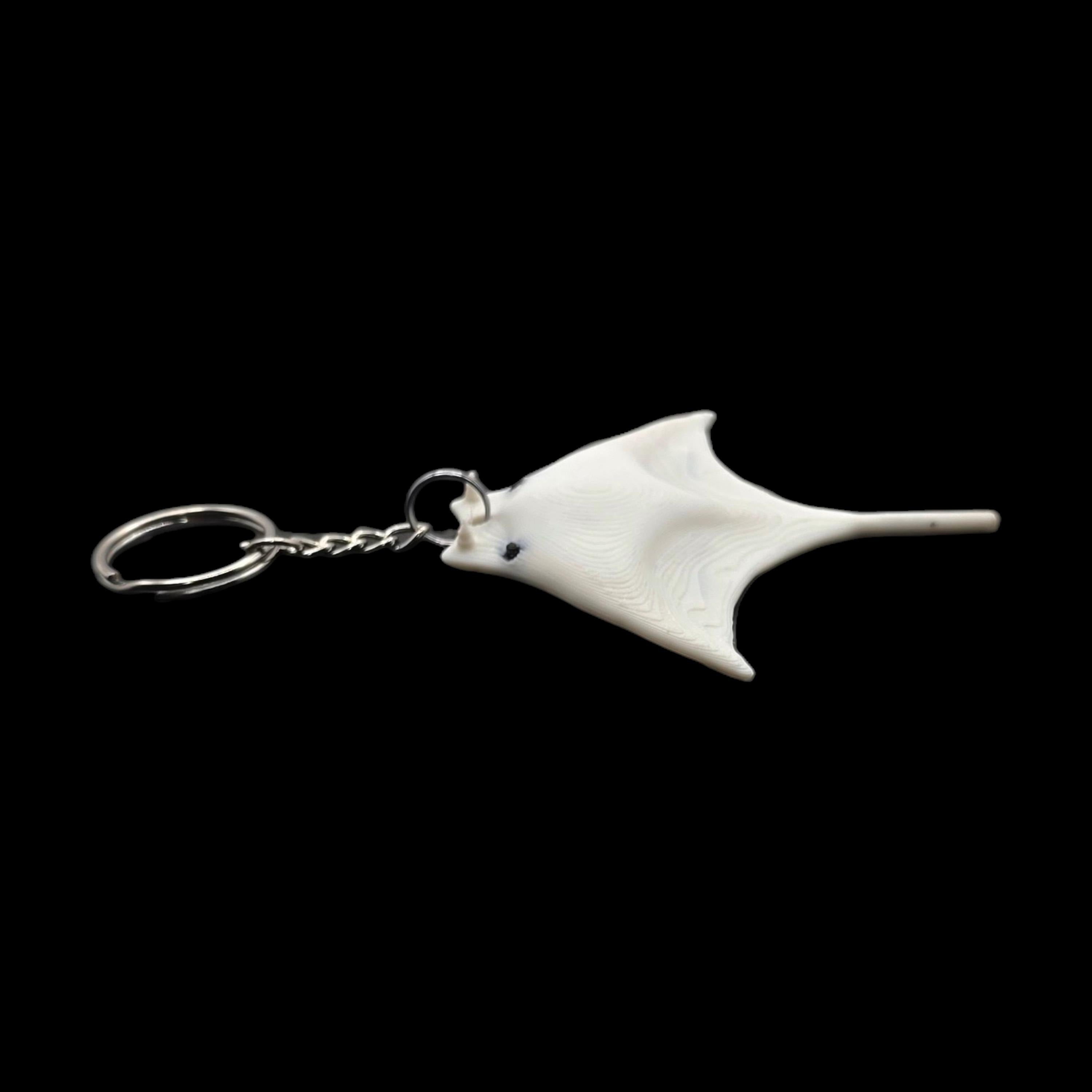 Manta Ray White Towel Animal Keychain Cruise Souvenir Ocean Theme Beach Accessory  Sea Decoration