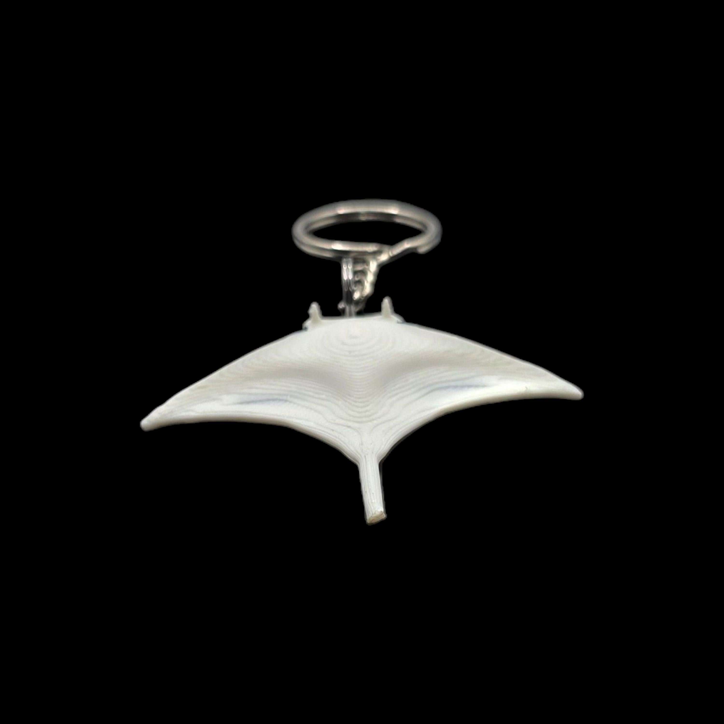 Manta Ray White Towel Animal Keychain Cruise Souvenir Ocean Theme Beach Accessory  Sea Decoration