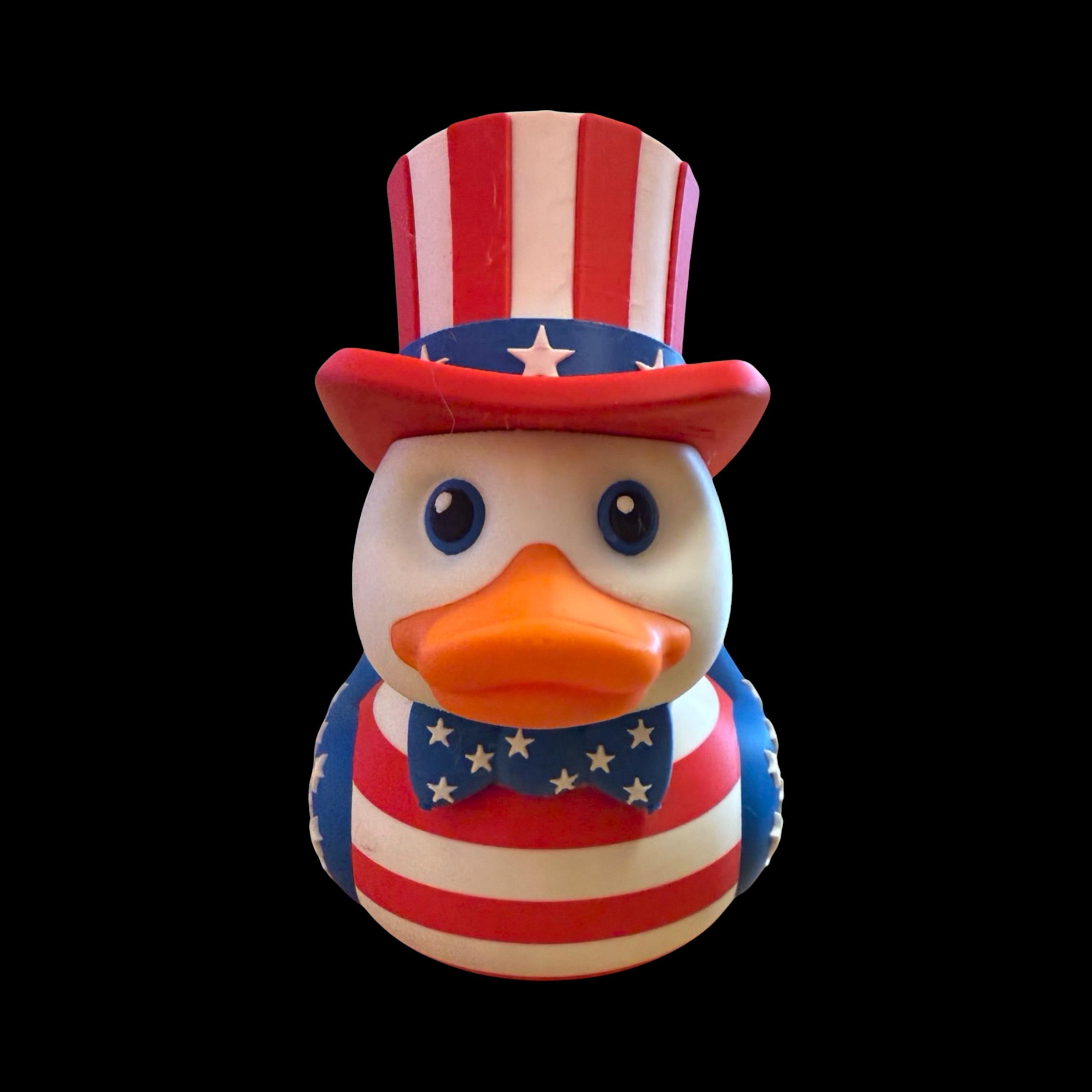 Uncle Sam Duck Patriotic  Ducking America Display USA Decoration Adorable 4th July Decor
