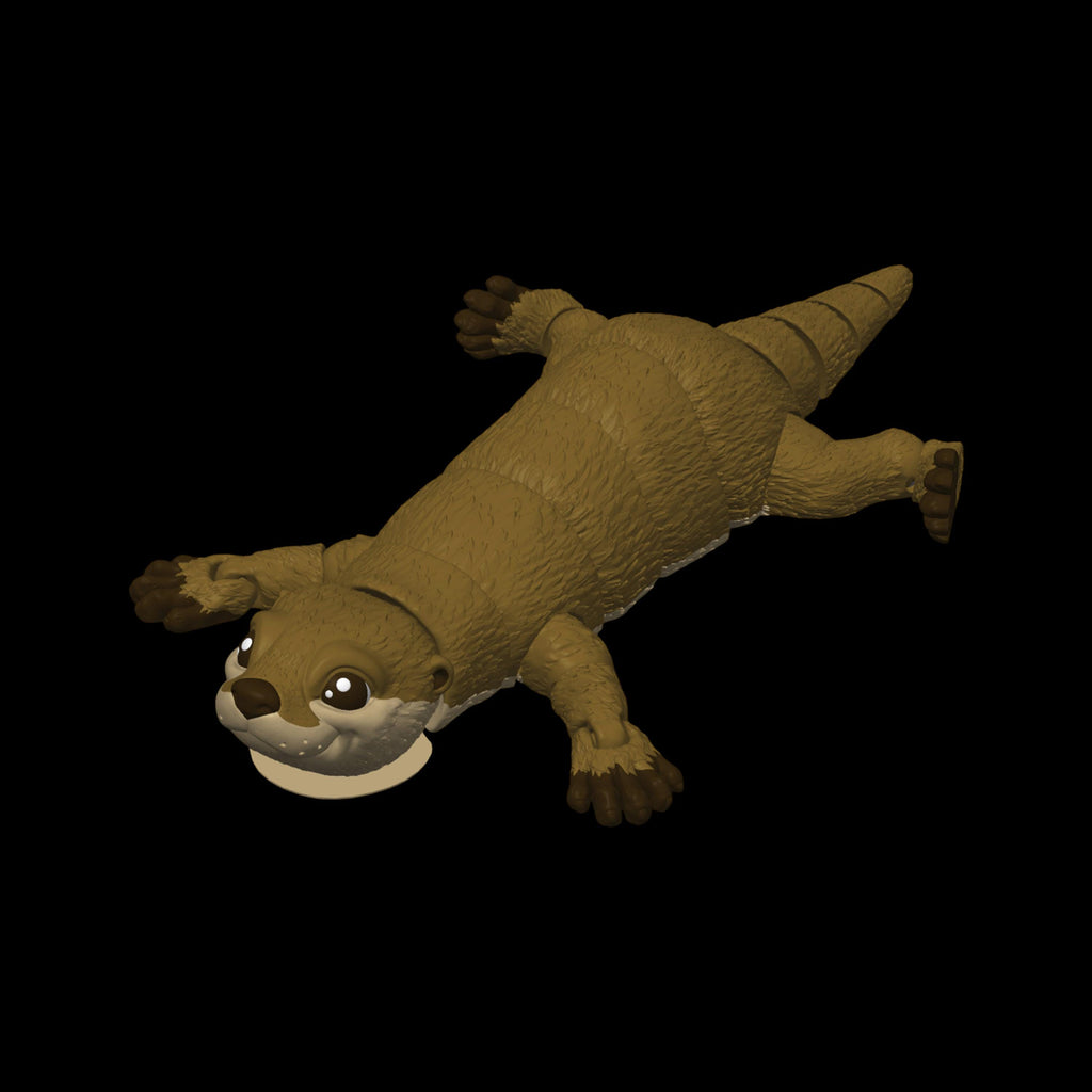 River Otter Figurine Desk Decoration Animal Toy Articulated Model 3d Printed Wildlife Small Statue Movable Figure Flexible Sensory Toy