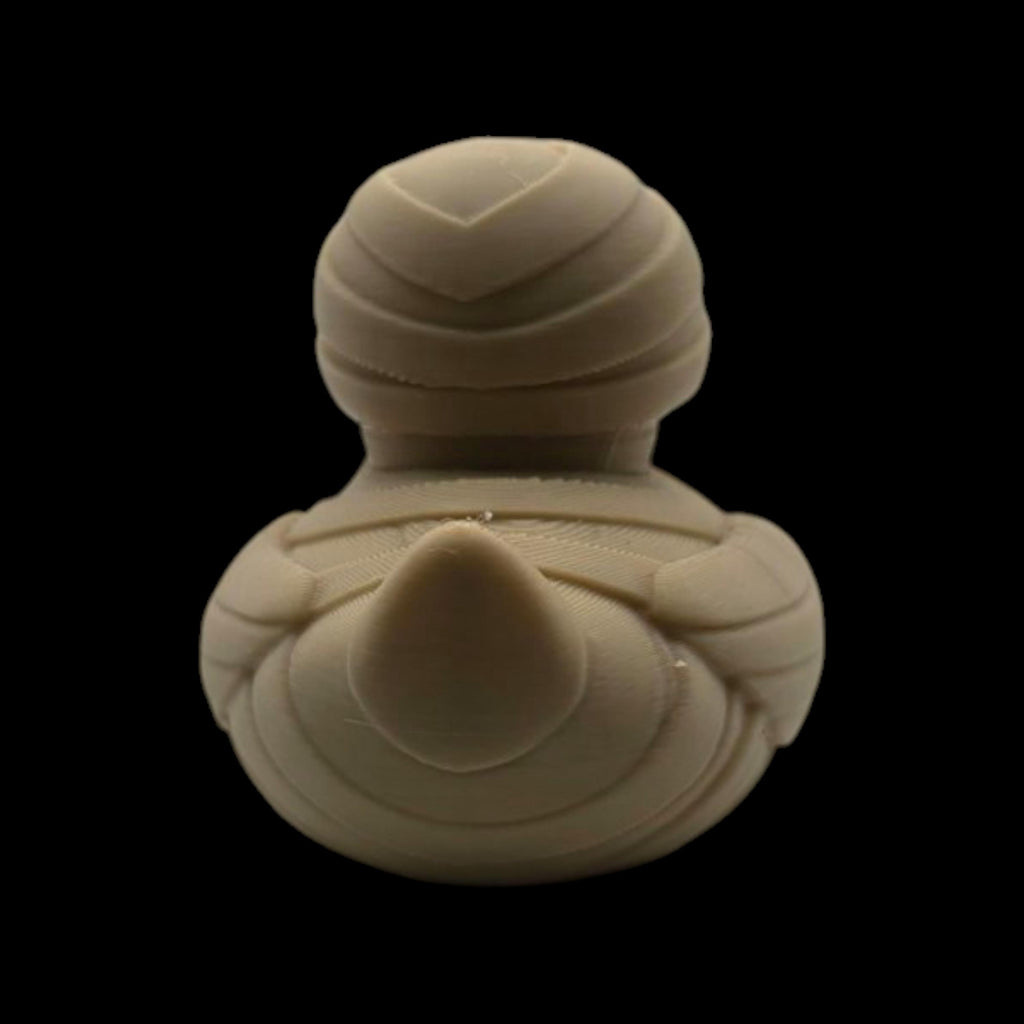 Halloween Mummy Duck Figurine Spooky Desk Accessory Novelty Bandage Wrapped Egyptian