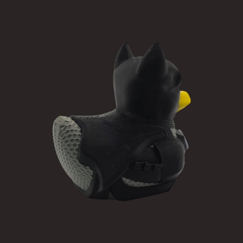 Batman Inspired Duck Figure Desk Decoration Comic Character Collectible Black Toy Gift Geek Ornament Display