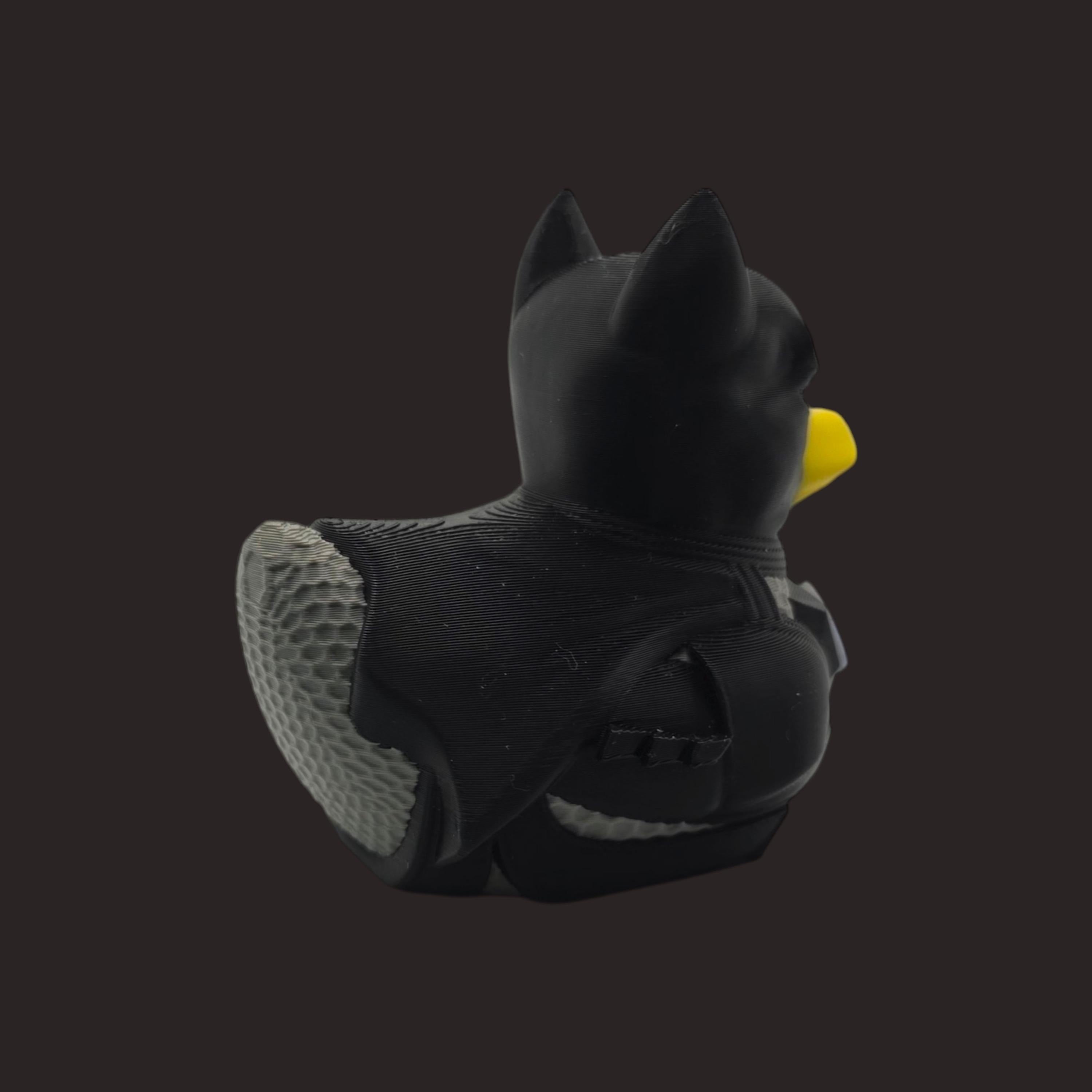 Batman Inspired Duck Figure Desk Decoration Comic Character Collectible Black Toy Gift Geek Ornament Display