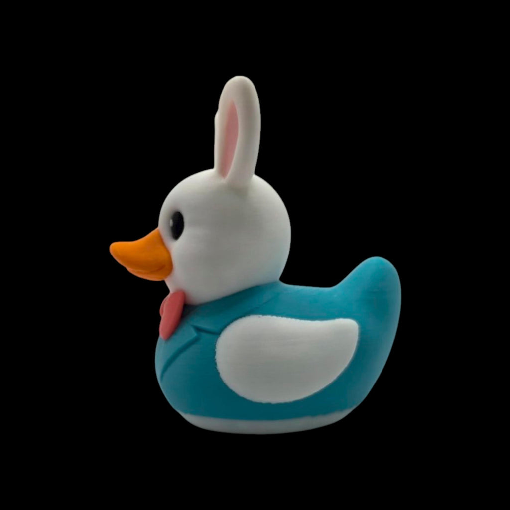 Easter Bunny Duck Dashboard Decoration Desk Accessory Car Figurine Teal Character Whimsical