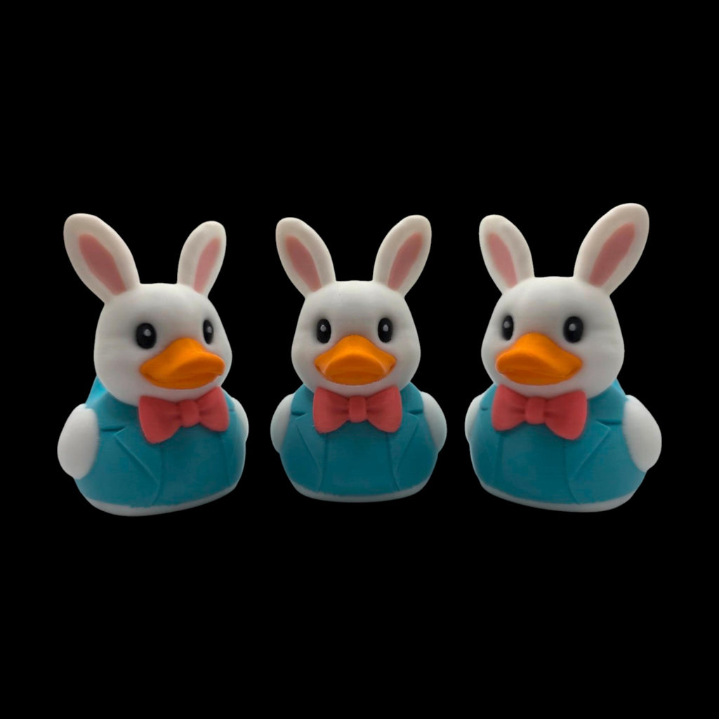 Easter Bunny Duck Dashboard Decoration Desk Accessory Car Figurine Teal Character Whimsical