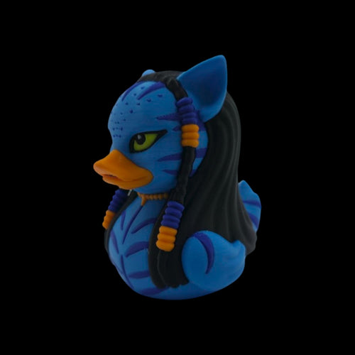 Avatar Duck Inspired Figurine Blue Warrior Collectible Desk Display Fantasy Creature Decoration Sci Fi Movie