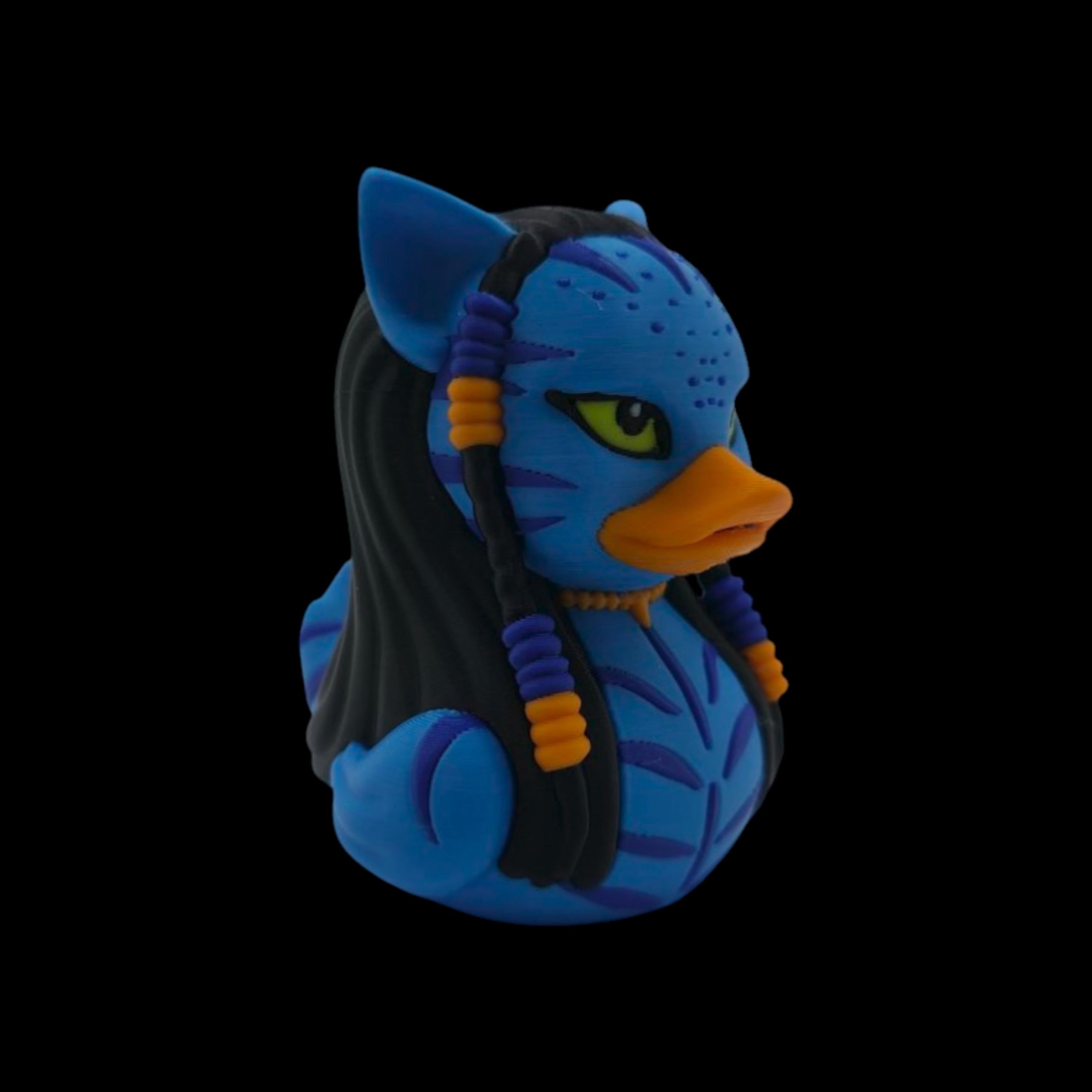 Avatar Duck Inspired Figurine Blue Warrior Collectible Desk Display Fantasy Creature Decoration Sci Fi Movie