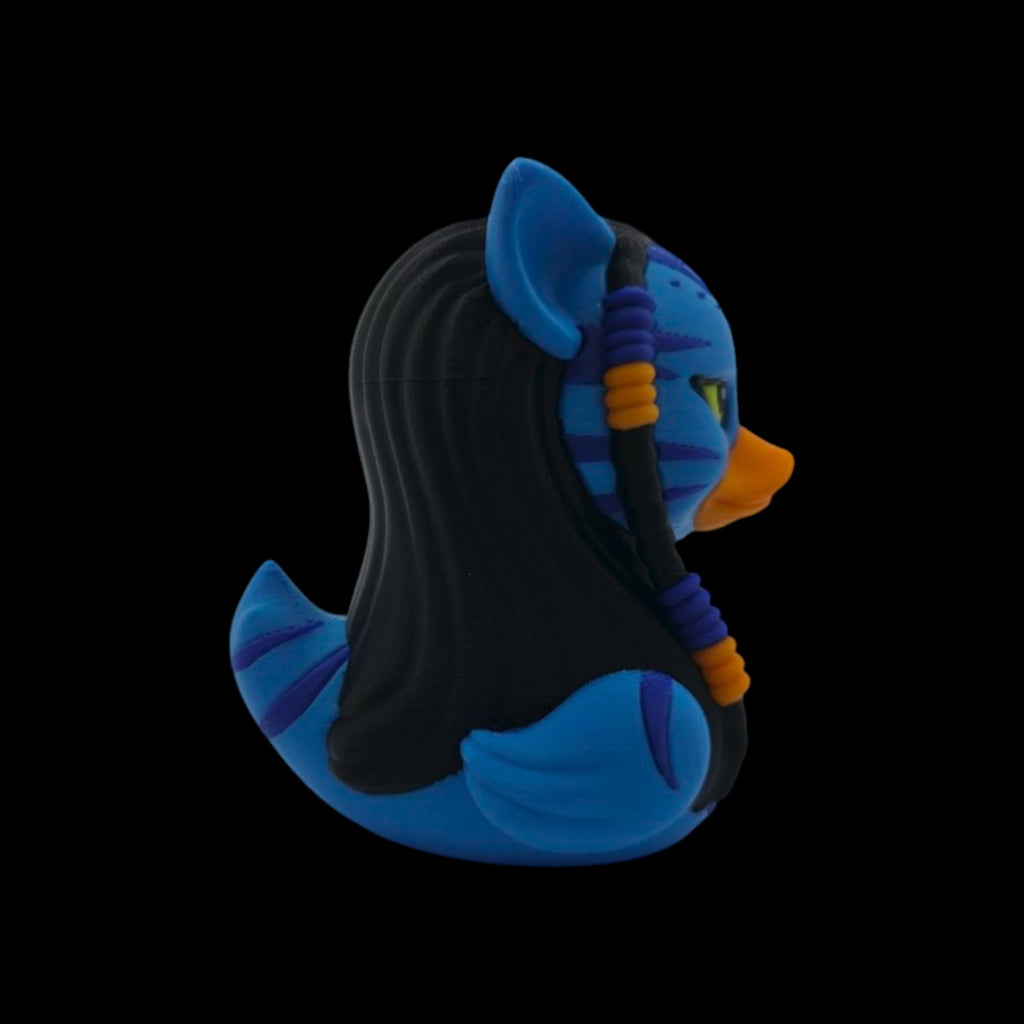 Avatar Duck Inspired Figurine Blue Warrior Collectible Desk Display Fantasy Creature Decoration Sci Fi Movie