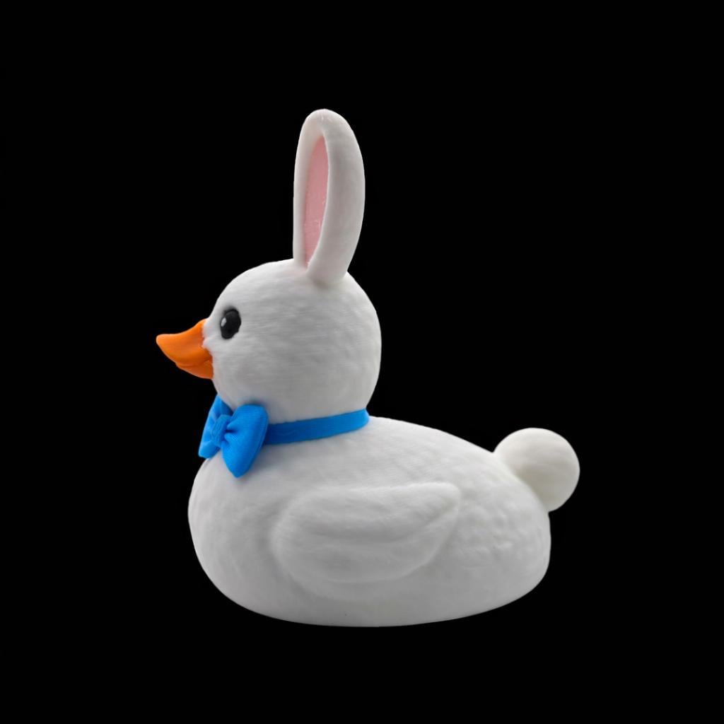 Easter Bunny Duck 2 Color to Choose Desk Accessory Car Figurine White Character Whimsical