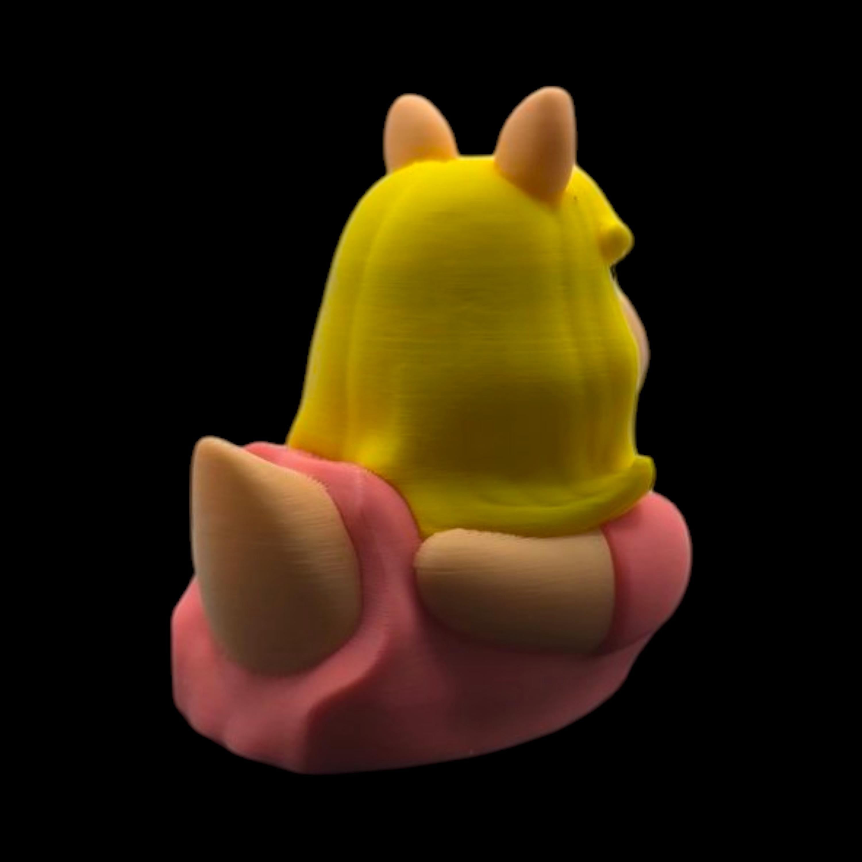 Inspired Miss Piggy Duck Muppet's 3d Printed Duck Figurine Collectible Character Statue