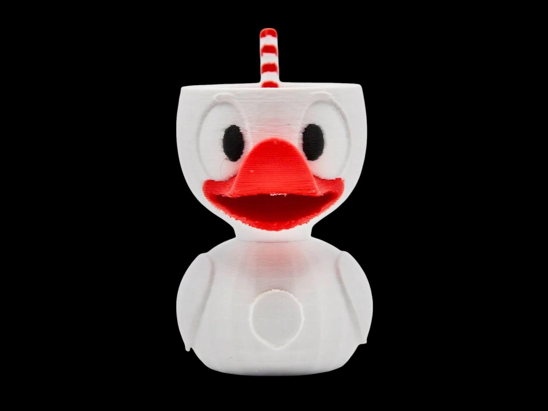 Tea Cuphead Inspired Duck 3D Printed Carnival Cruise Jeep Dash Ducking