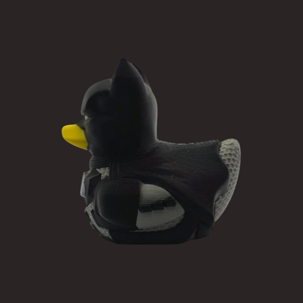Batman Inspired Duck Figure Desk Decoration Comic Character Collectible Black Toy Gift Geek Ornament Display