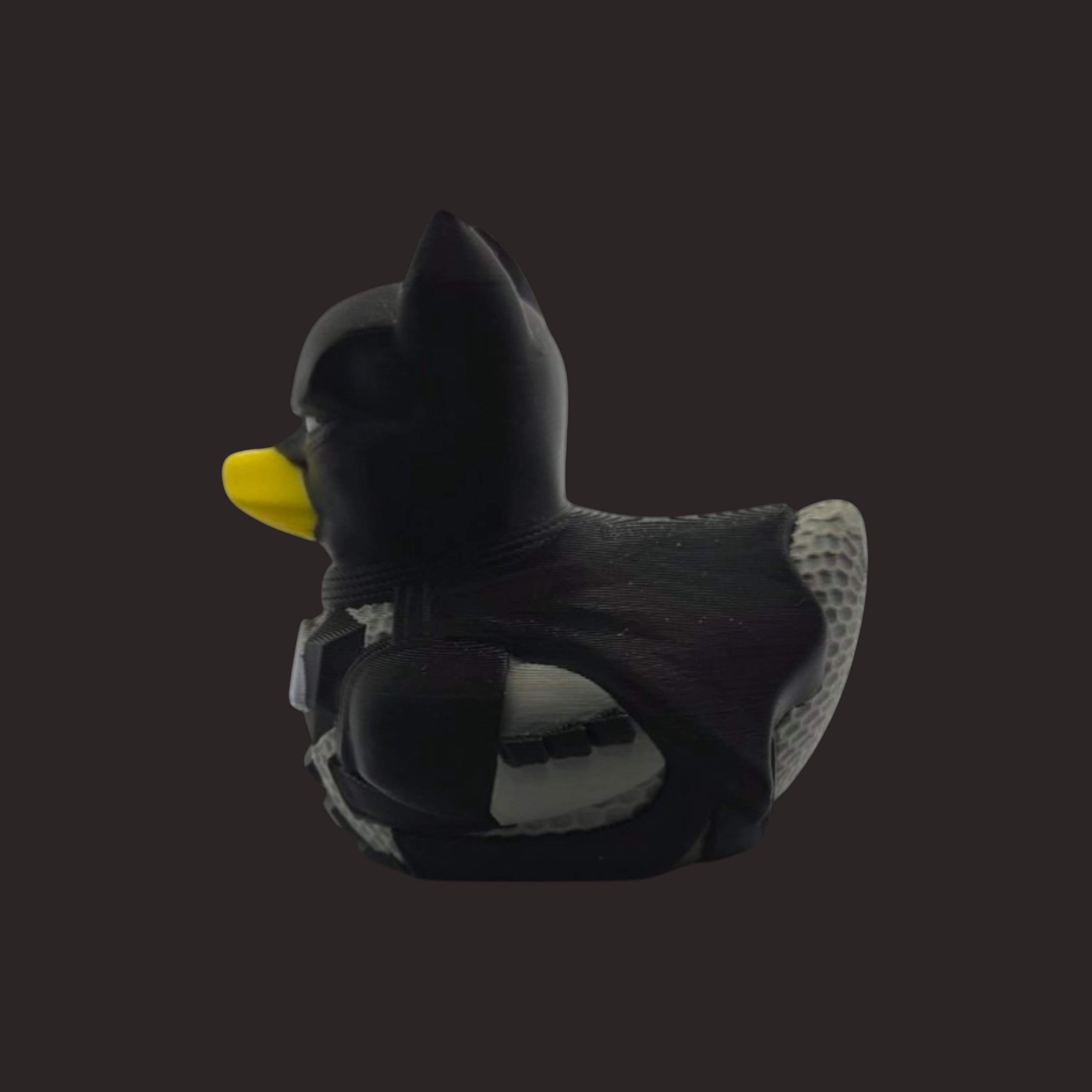 Batman Inspired Duck Figure Desk Decoration Comic Character Collectible Black Toy Gift Geek Ornament Display