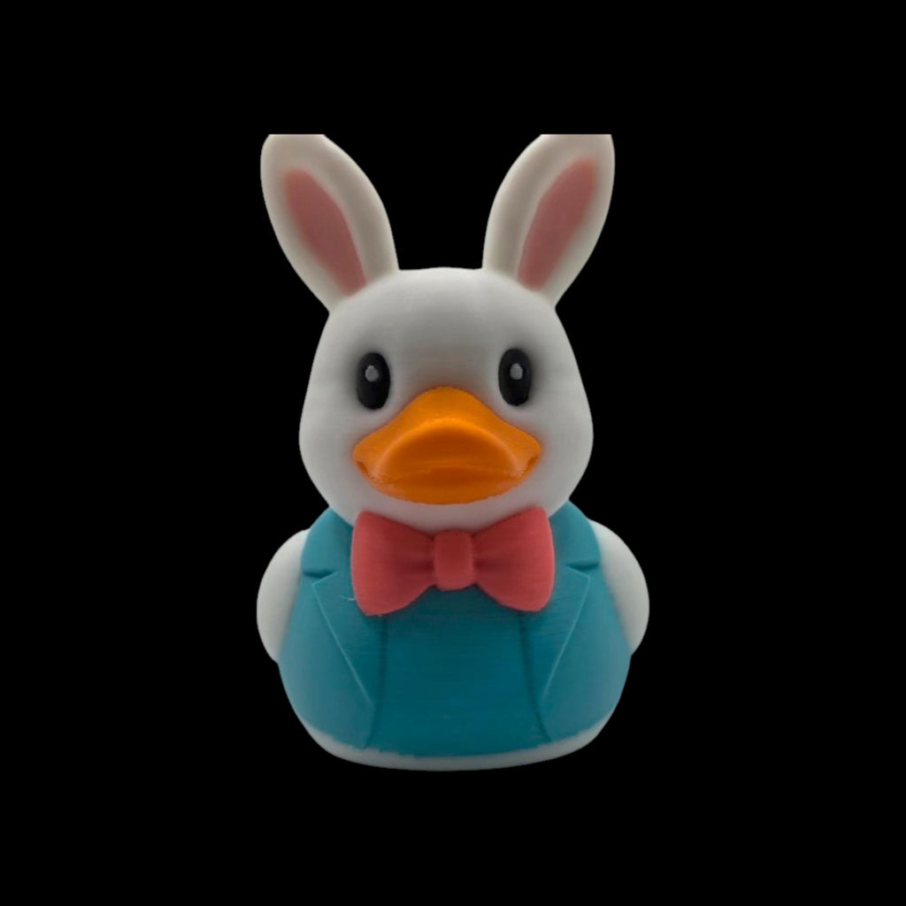 Easter Bunny Duck Dashboard Decoration Desk Accessory Car Figurine Teal Character Whimsical