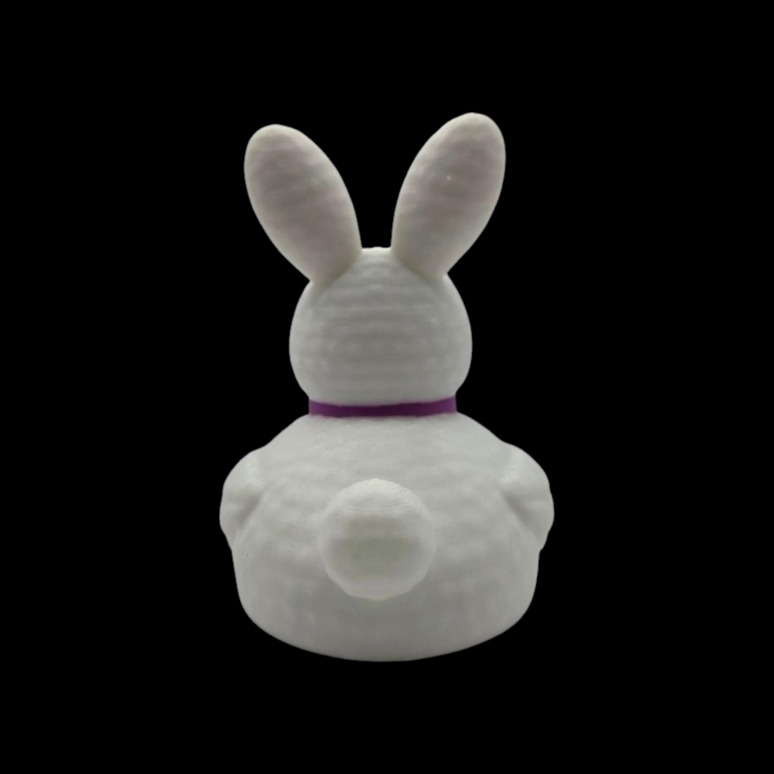 Easter Bunny Duck 2 Color to Choose Desk Accessory Car Figurine White Character Whimsical