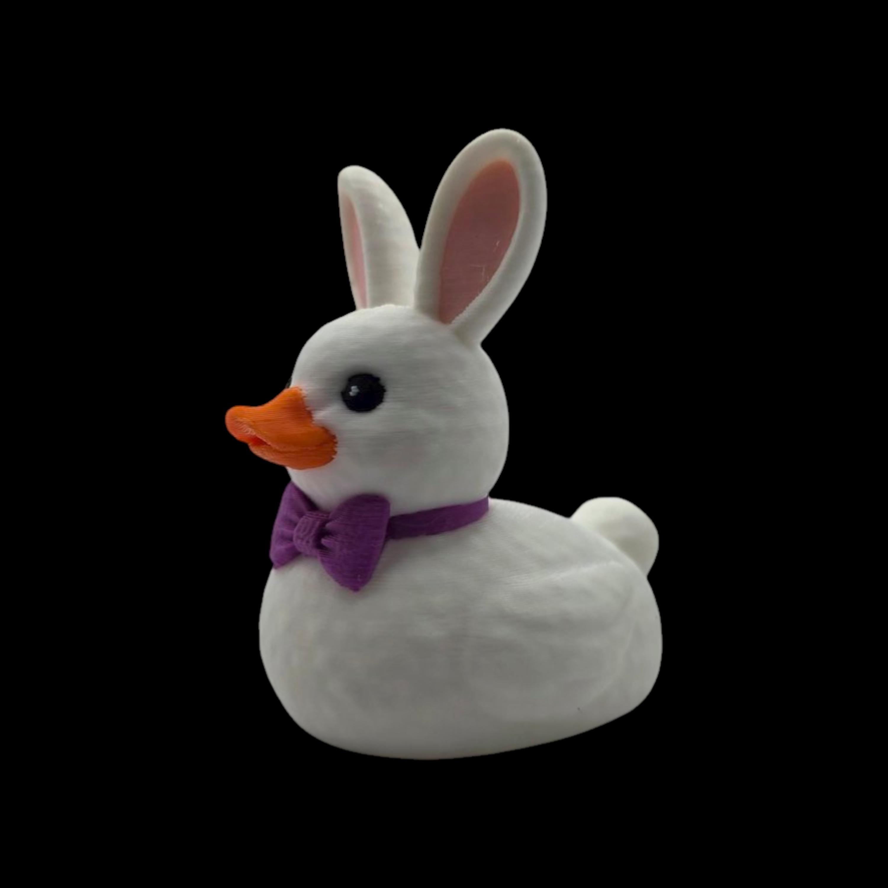 Easter Bunny Duck 2 Color to Choose Desk Accessory Car Figurine White Character Whimsical