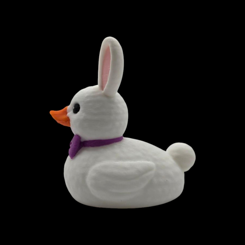 Easter Bunny Duck 2 Color to Choose Desk Accessory Car Figurine White Character Whimsical