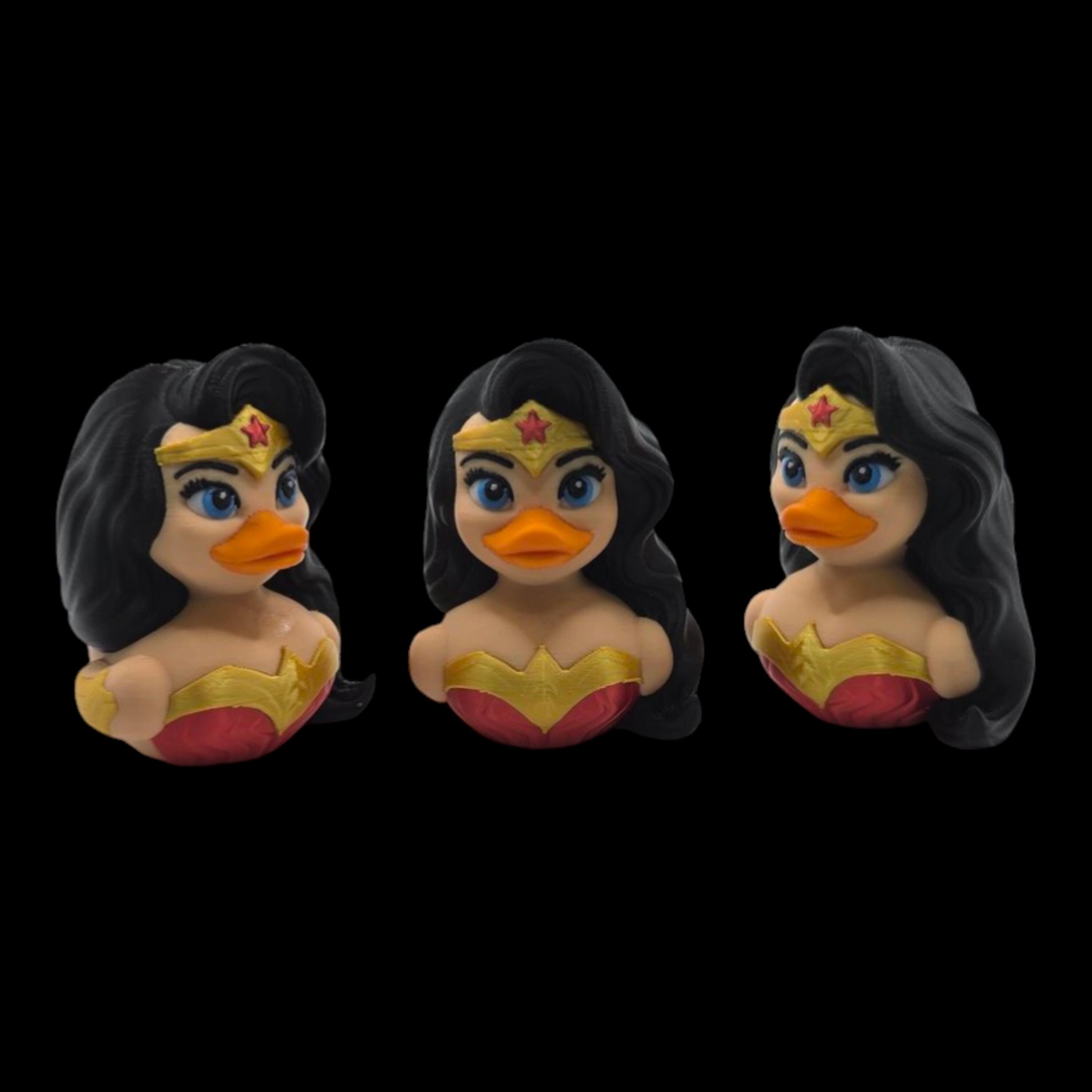 Wonder Woman Inspired Duck Superhero Figure Display Item Desk Decoration Shelf Ornament Amazon Woman decor