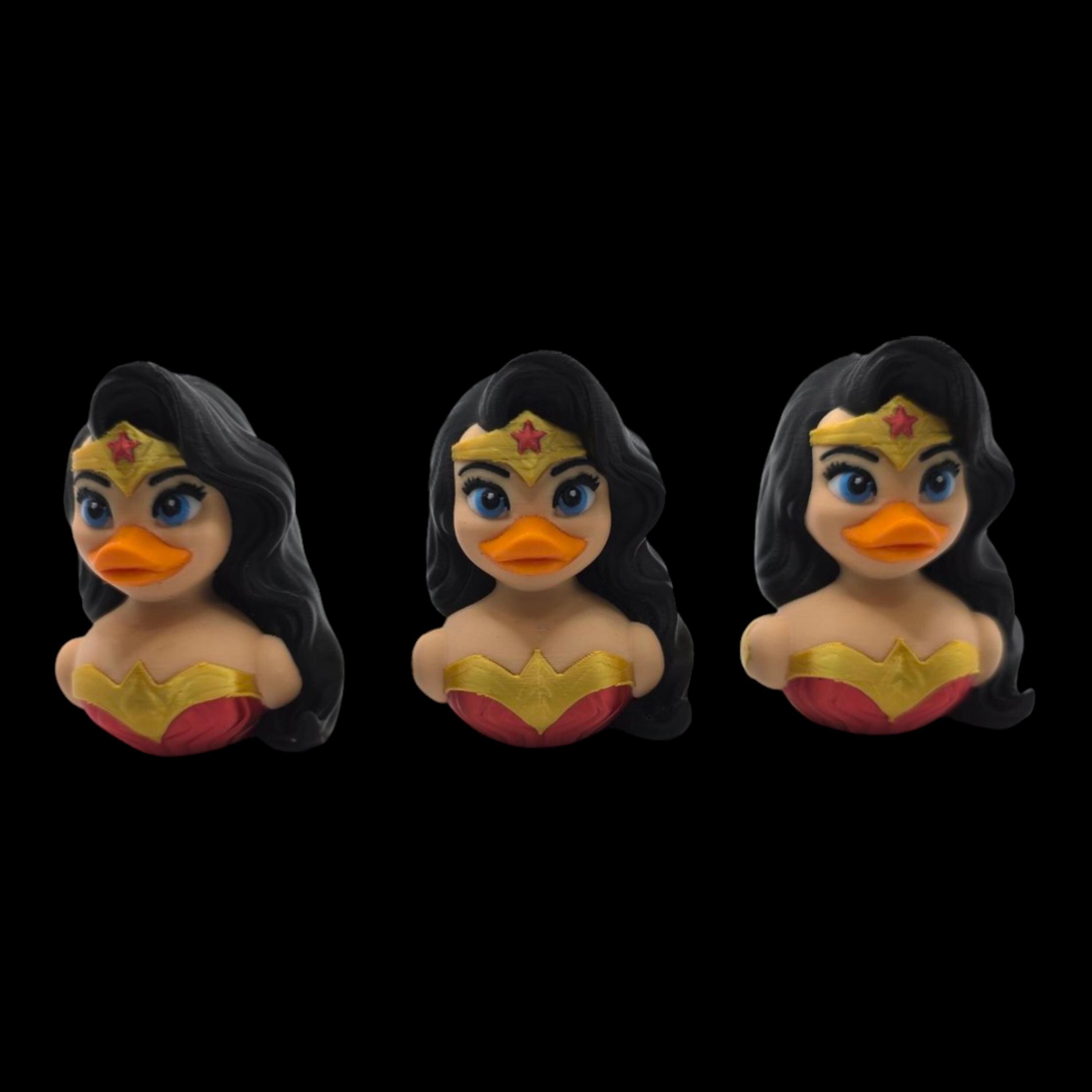 Wonder Woman Inspired Duck Superhero Figure Display Item Desk Decoration Shelf Ornament Amazon Woman decor