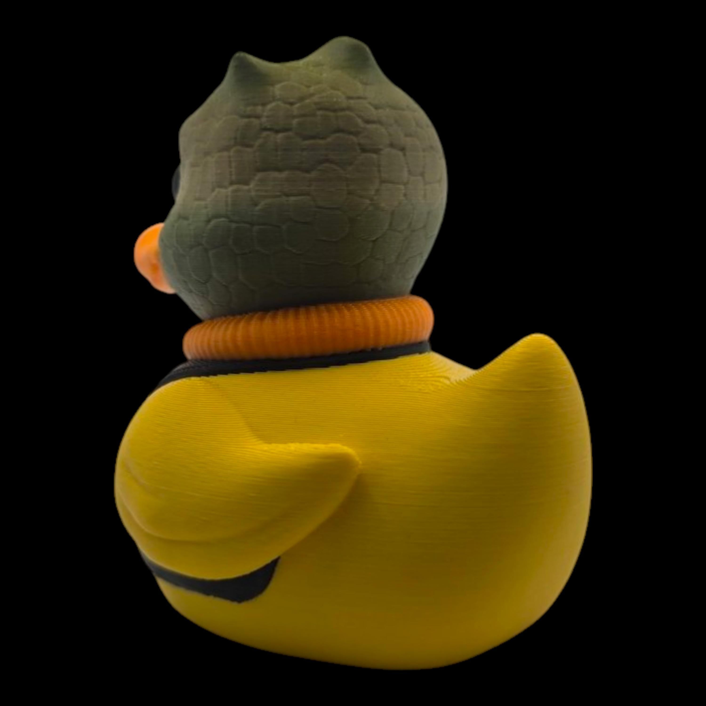 Star Wars Inspired Duck Bounty Hunter Bossk Figure Mashup Collectible Desk Accessory Office Decoration