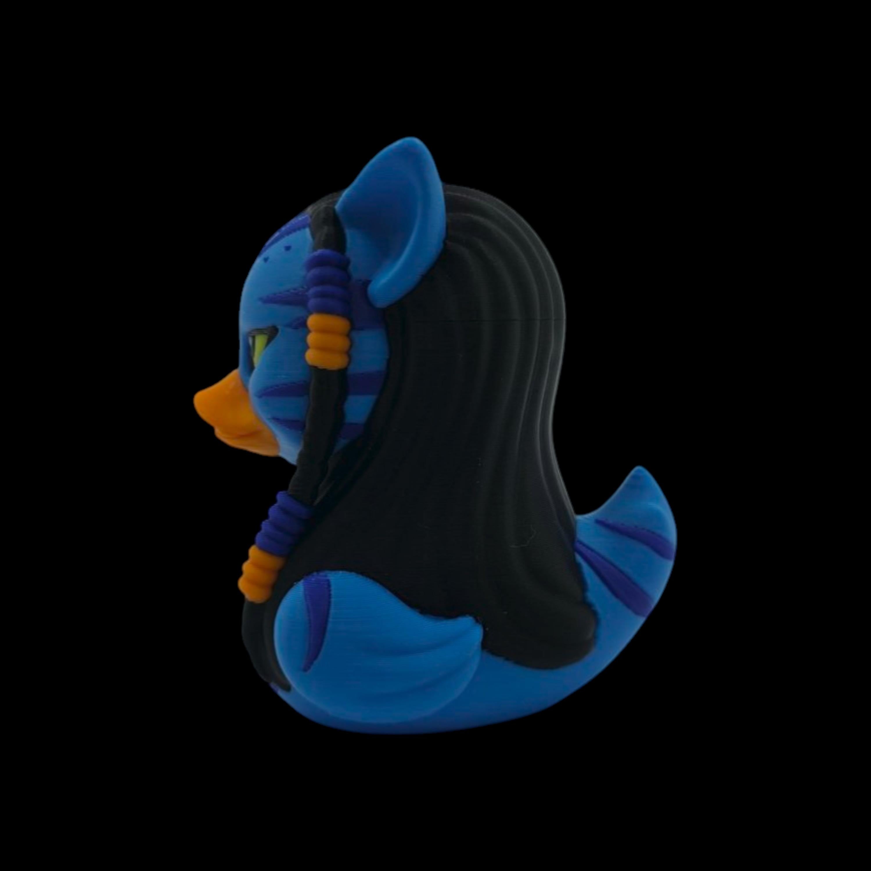 Avatar Duck Inspired Figurine Blue Warrior Collectible Desk Display Fantasy Creature Decoration Sci Fi Movie